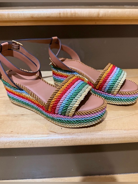 Tory Burch Shoes - Tory Burch Stripped Multi-Color Rope Espadrille 5.5